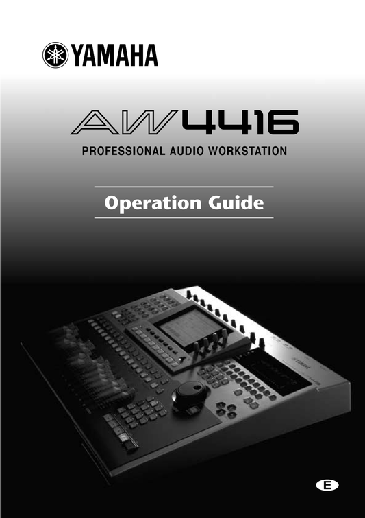 Yamaha AW4416 Digital Audio Workstation Owner's/ User Manual (Pages: 279)