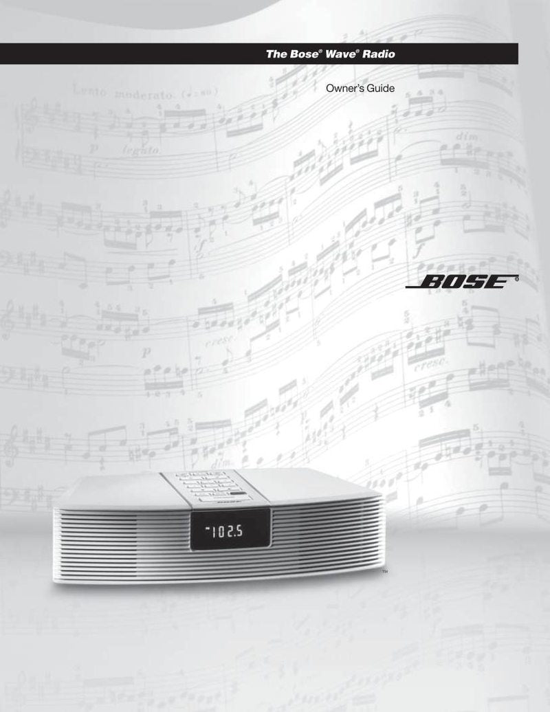 Bose AWR1 B 2 Audio System Operating Manual