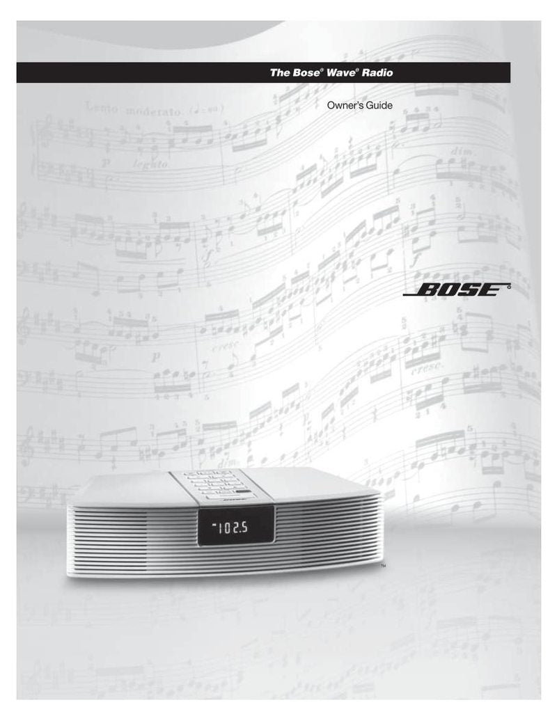 Bose AWRCC1 Audio System Operating Manual