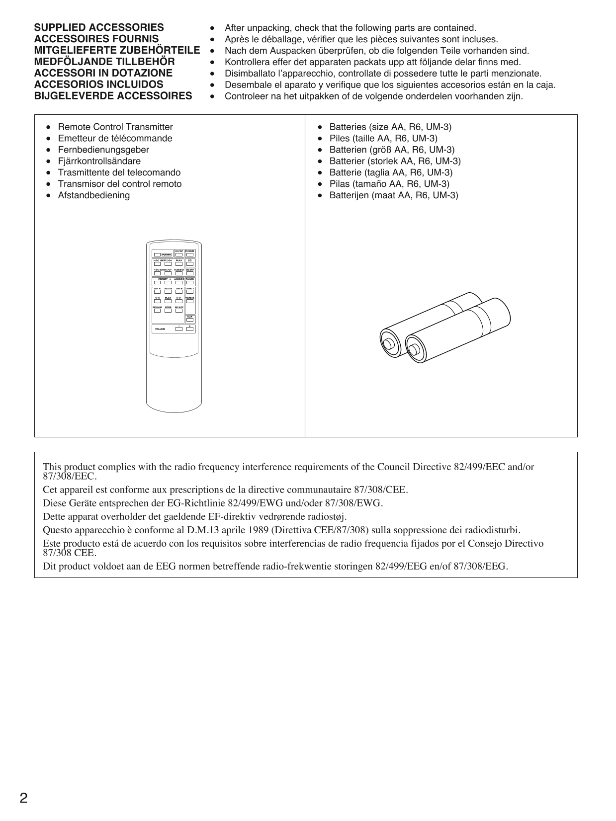 Yamaha AX-380 Amplifier Owner's/ User Manual (Pages: 13)