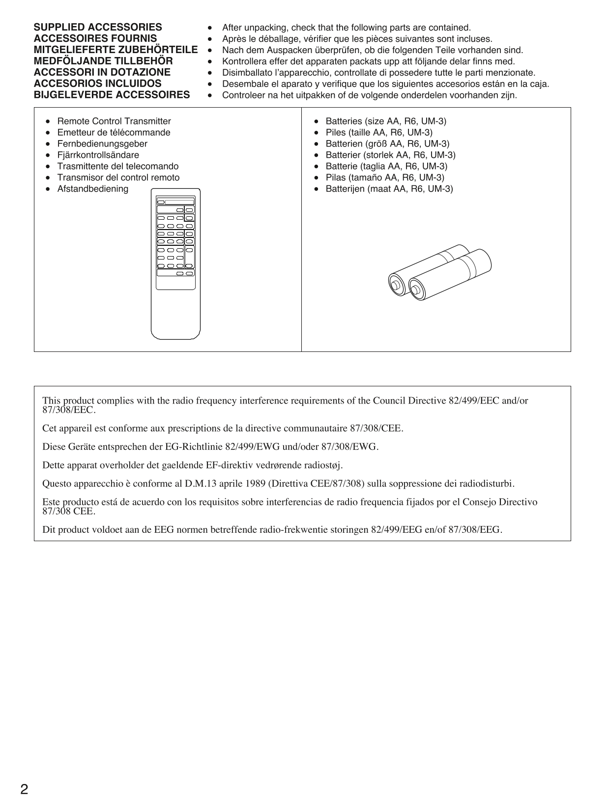 Yamaha AX-V401 Amplifier Owner's/ User Manual (Pages: 13)