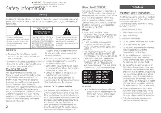 Samsung BDH5900/ZA Blu-Ray DVD Player Operating Manual