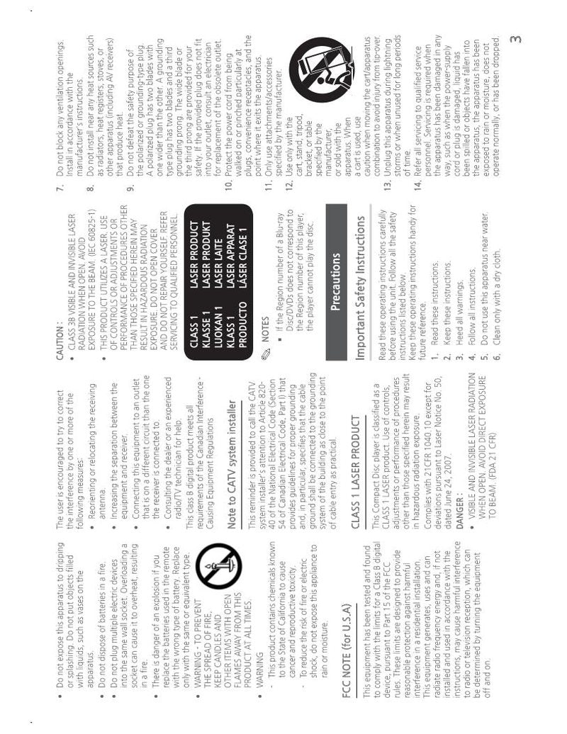 Samsung BDJ5100 BDJ5100/ZA Blu-Ray DVD Player Operating Manual