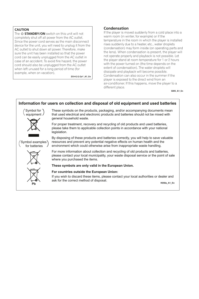 Pioneer BDP-100-K Blu-Ray Player Owner/ User Manual (Pages: 46)
