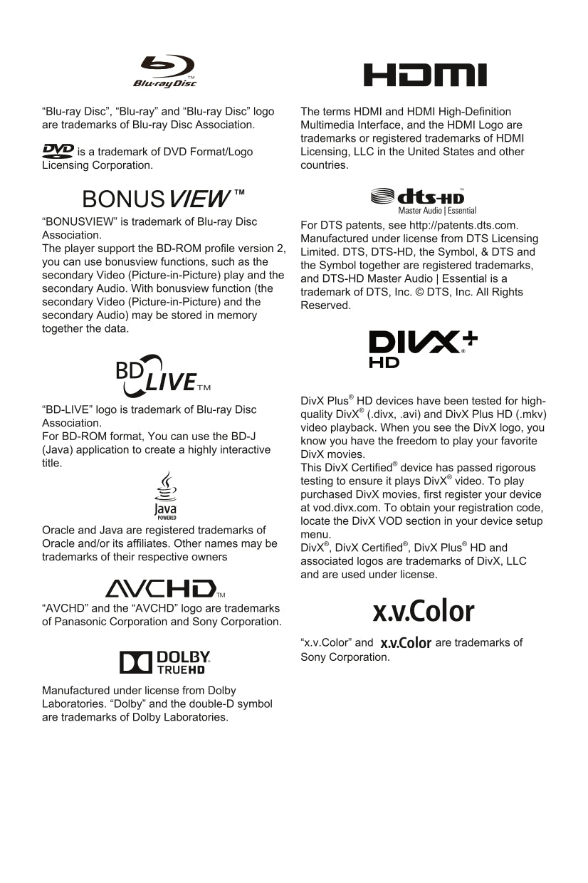 Pioneer BDP-100-K Blu-Ray Player Owner/ User Manual (Pages: 46)