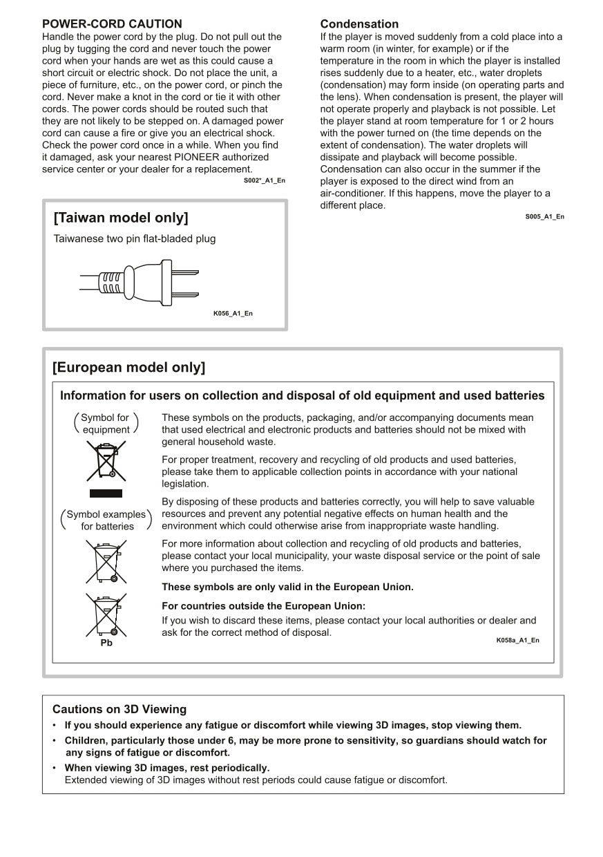 Pioneer BDP-X300 Blu-Ray Player Owner/ User Manual (Pages: 64)