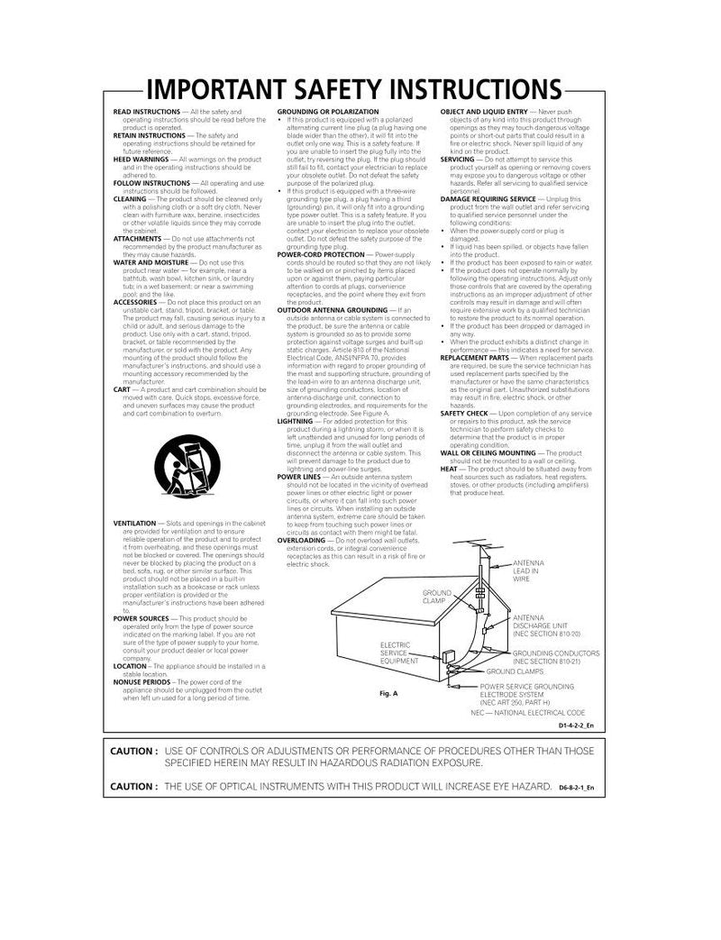 Pioneer BDPHD1 Blu-Ray DVD Player Operating Manual