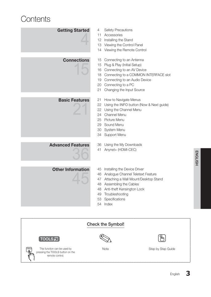 Samsung T19A350 T20A350 T22A350 TV Operating Manual