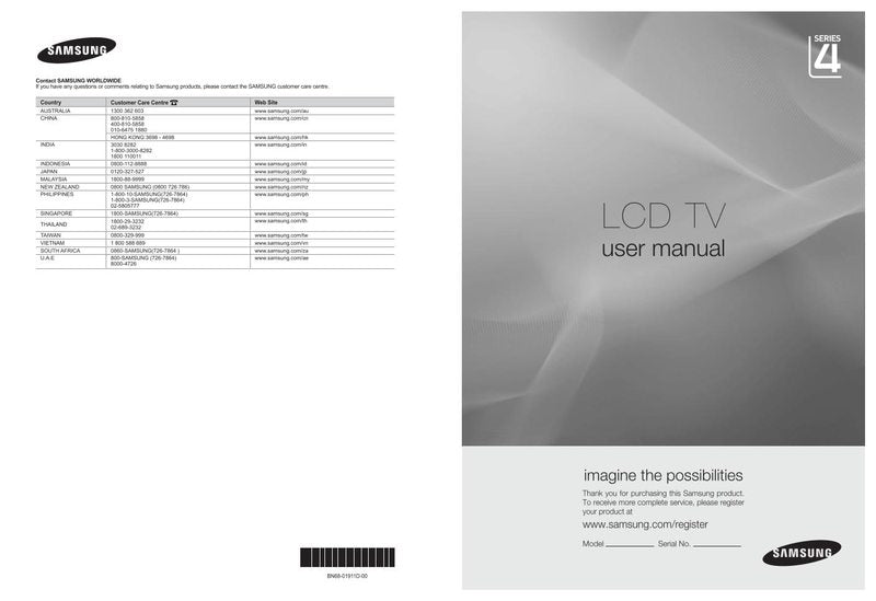 Samsung LA22B450C4OM TV Operating Manual