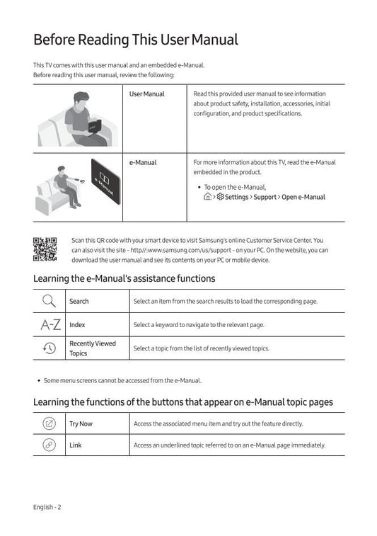 Samsung UN65RU7200FXZA TV Operating Manual