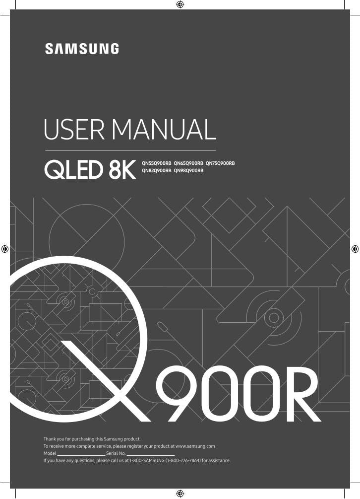 Samsung QN65Q900RBFXZAOM TV Operating Manual