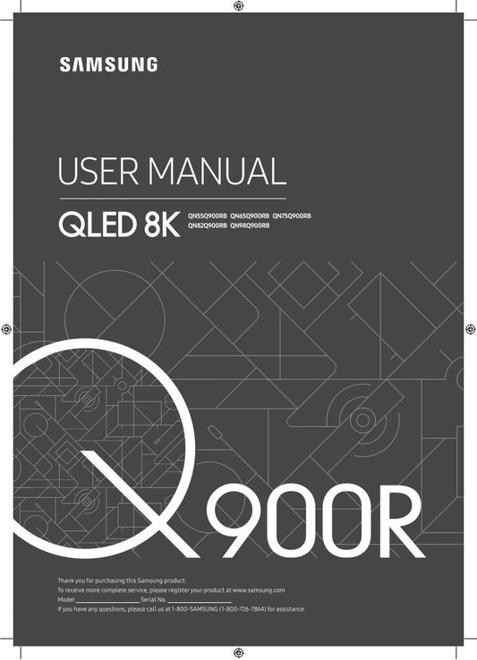 Samsung QN65Q900RBFXZAOM TV Operating Manual