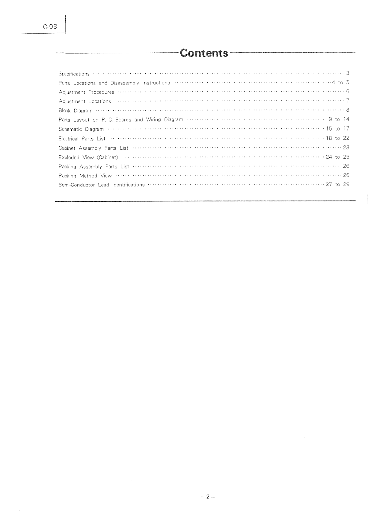 Luxman C-03 Pre-Amplifier Service Manual (Pages: 26)