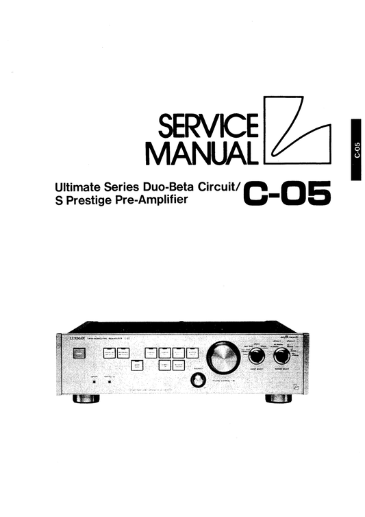 Luxman C-05 Pre-Amplifier Service Manual (Pages: 16)