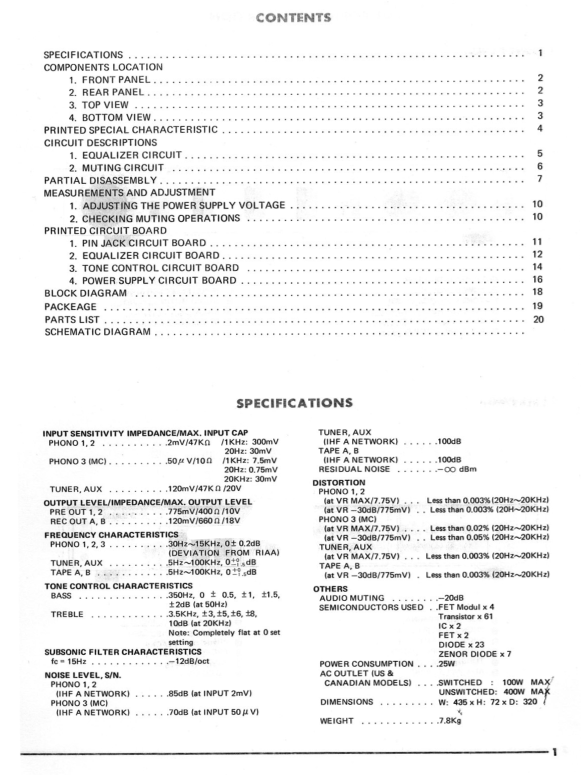 Yamaha C-2 Amplifier Service Manual (Pages: 27)