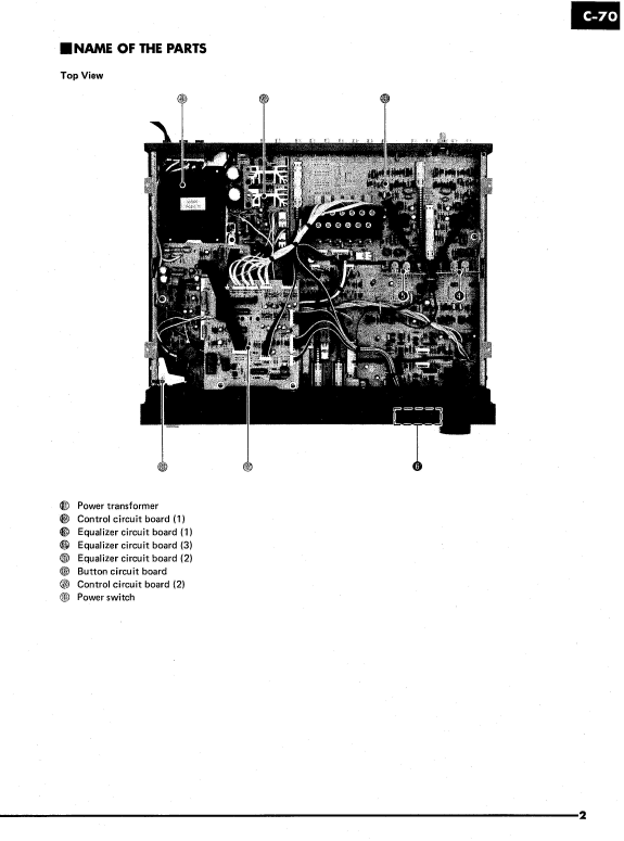 Yamaha C-70 Amplifier Service Manual (Pages: 28)