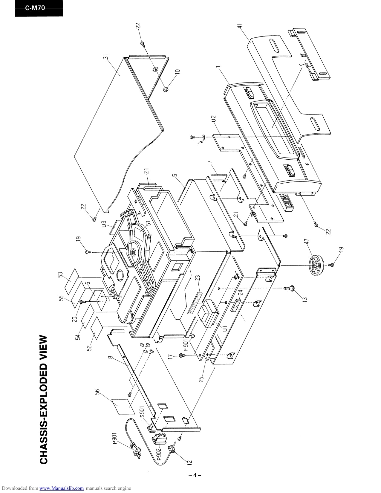 Onkyo C-M70 CD Player Service Manual (Pages: 25)