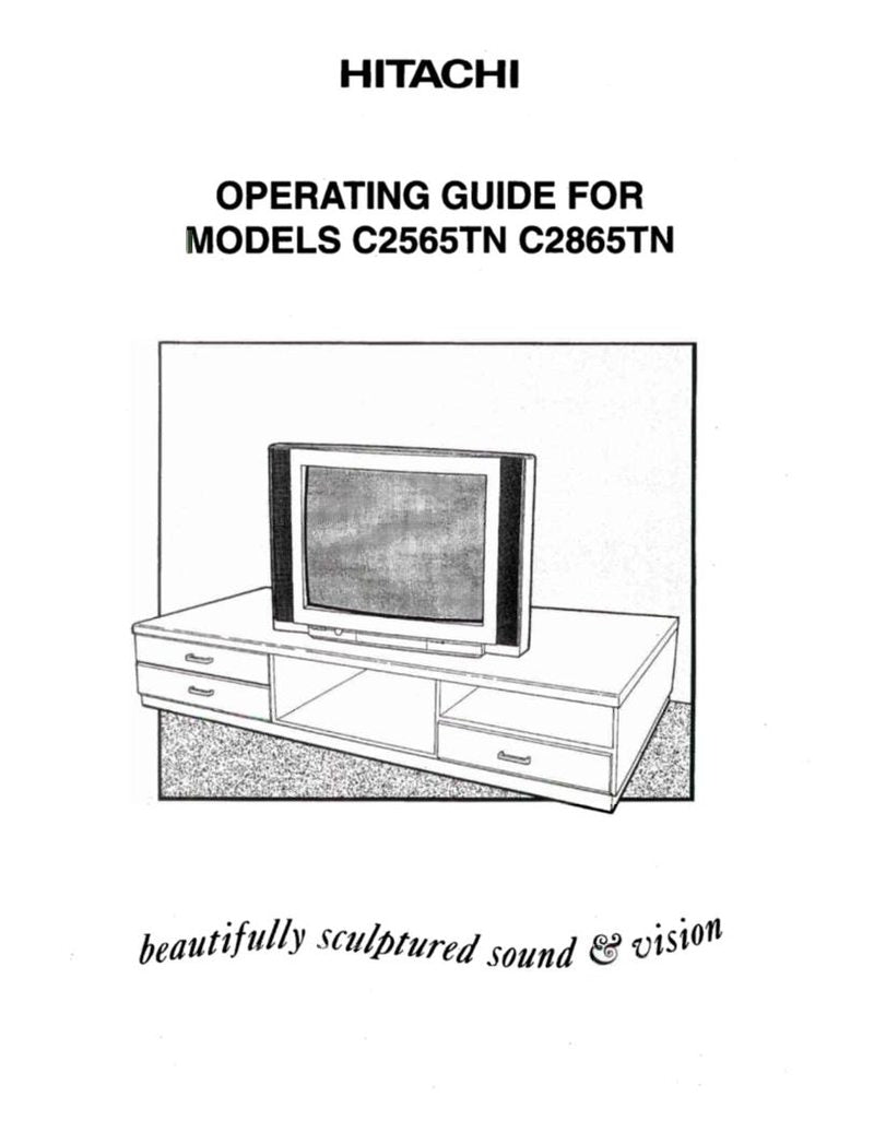 Hitachi C2565TN/C2865TNOM TV Operating Manual