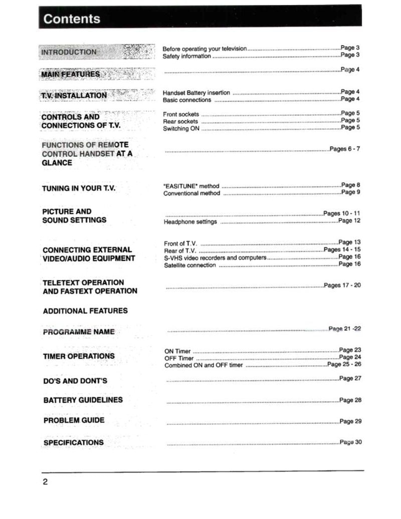 Hitachi C2565TN/C2865TNOM TV Operating Manual