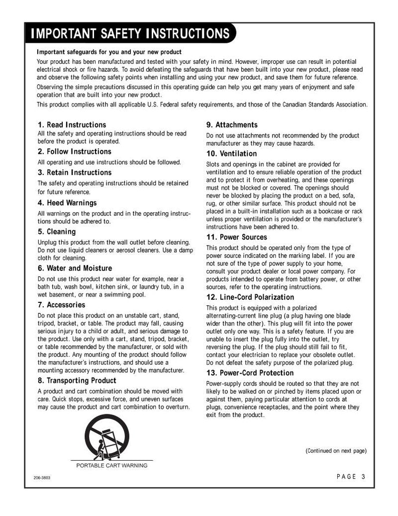 Zenith C32A26 C32A26T C36A26 TV Operating Manual