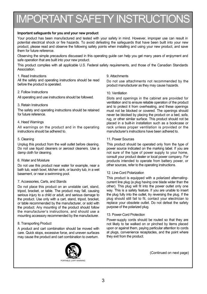 Zenith C27V36 C32V36 TV Operating Manual