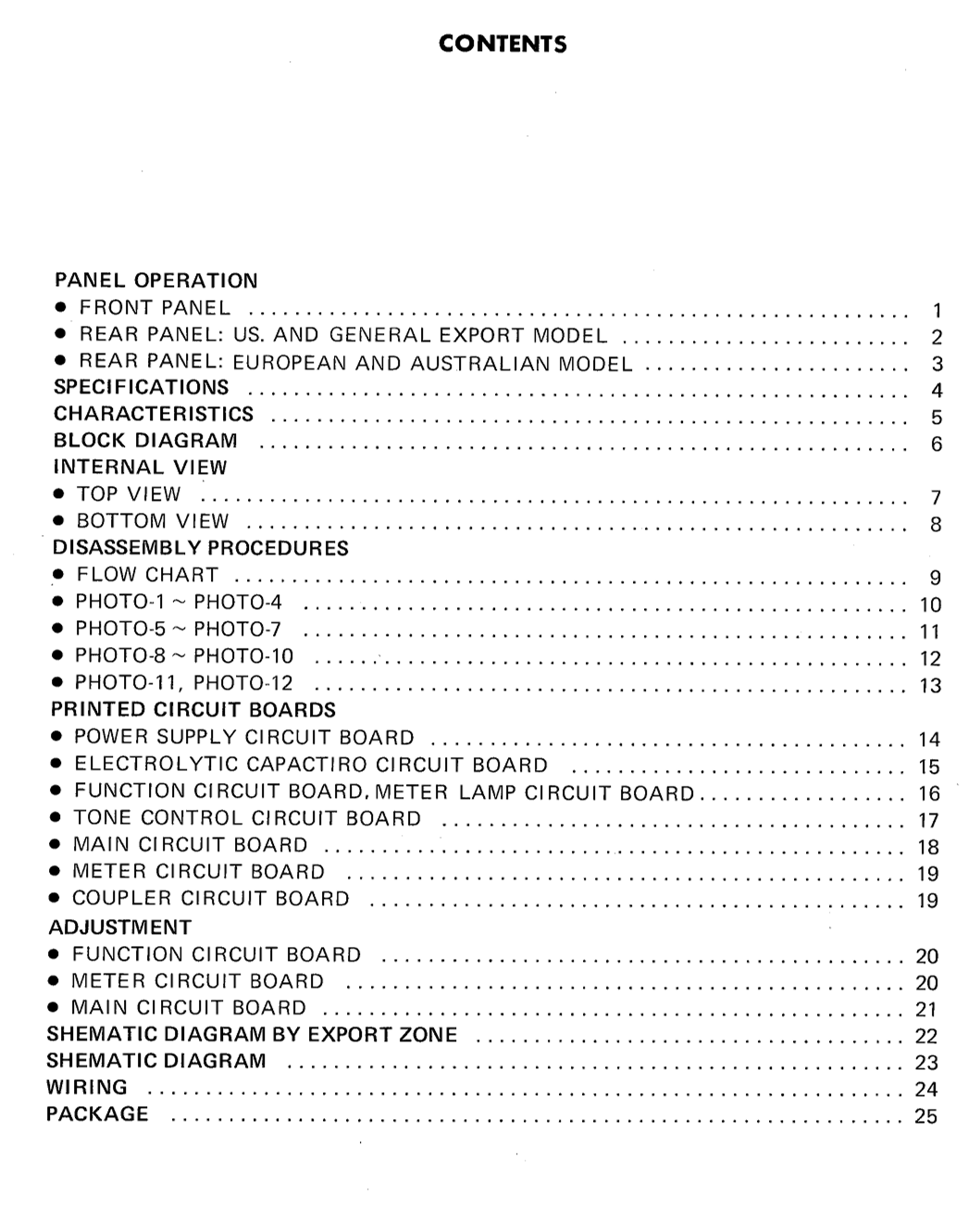 Yamaha CA-1010 Amplifier Service Manual (Pages: 40)