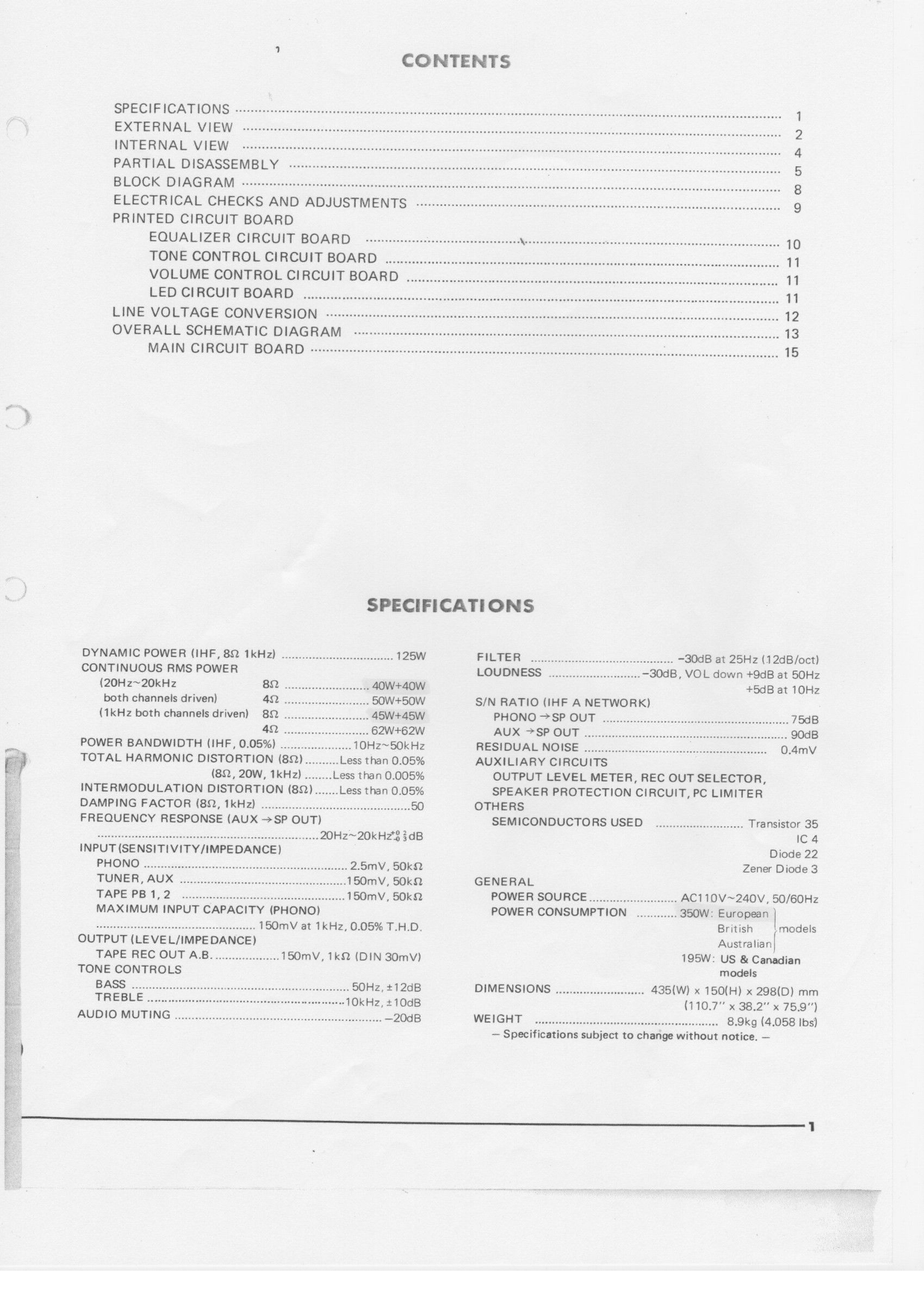 Yamaha CA-610 Amplifier Service Manual (Pages: 25)