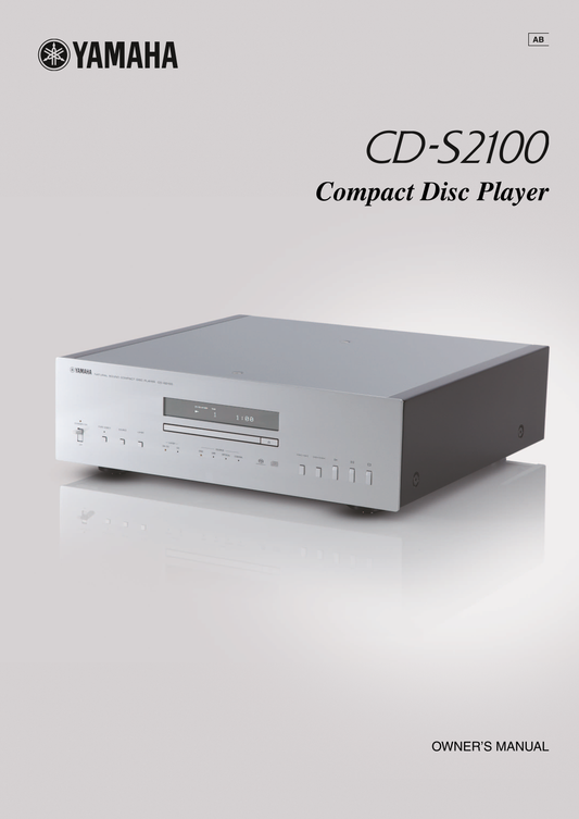 Yamaha CD-S2100 CD Player Owner's/ User Manual (Pages: 32)