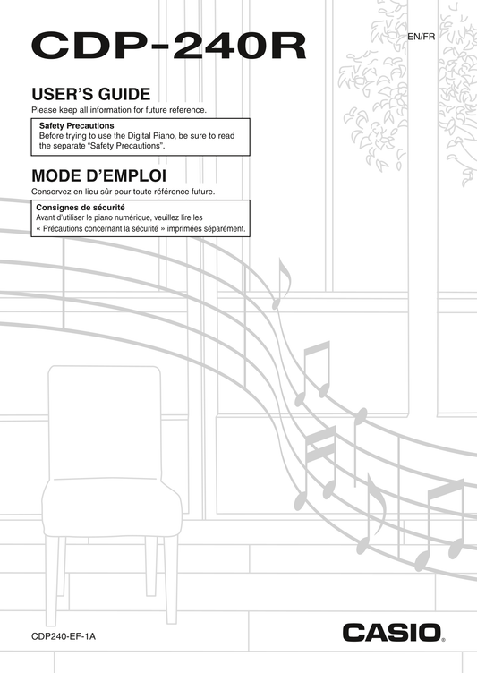 Casio CDP-240R Keyboard Piano Owner's/ User Manual (Pages: 80)