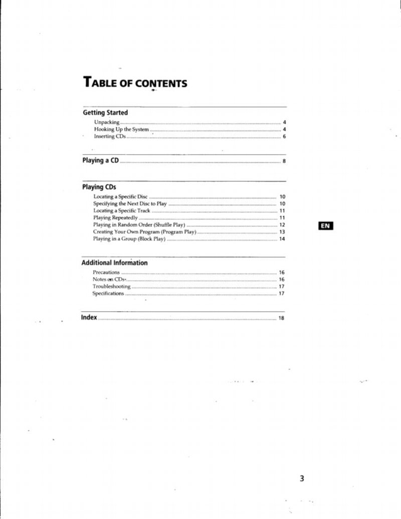 Sony CDPCX681 Audio/Video Receiver Operating Manual