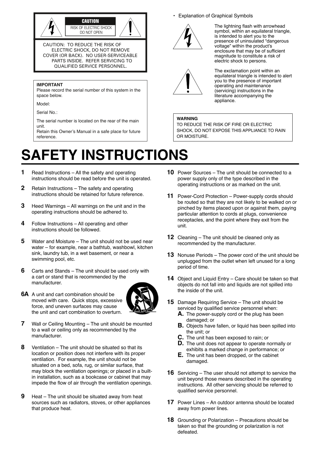 Yamaha CDX-396, CDX-496 & CDX-596 CD Player Owner's/ User Manual (Pages: 28)