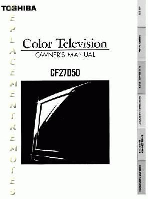 Toshiba CF27D50OM TV Operating Manual