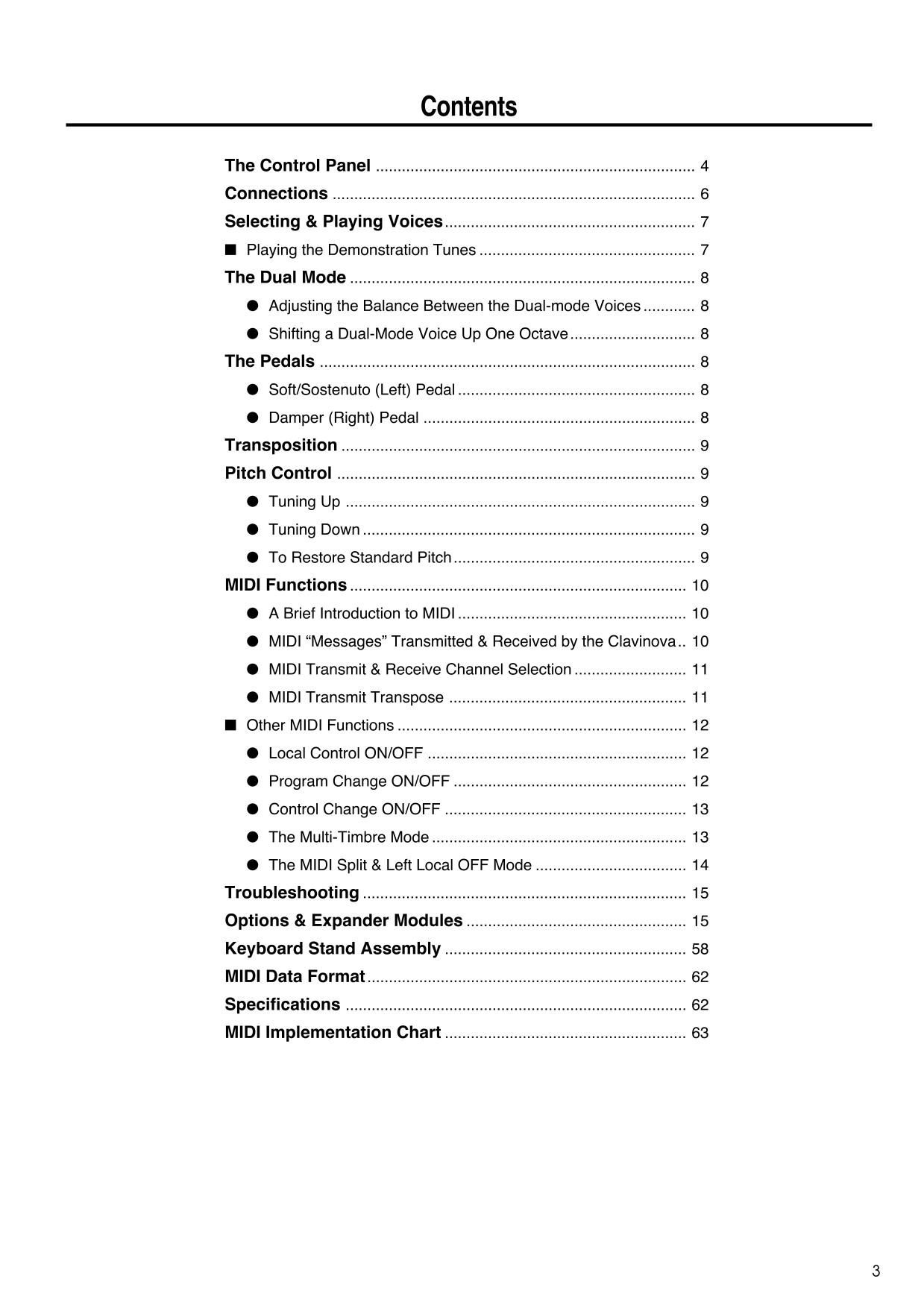 Yamaha CLP-121S Digital Piano Owner's/ User Manual (Pages: 23)