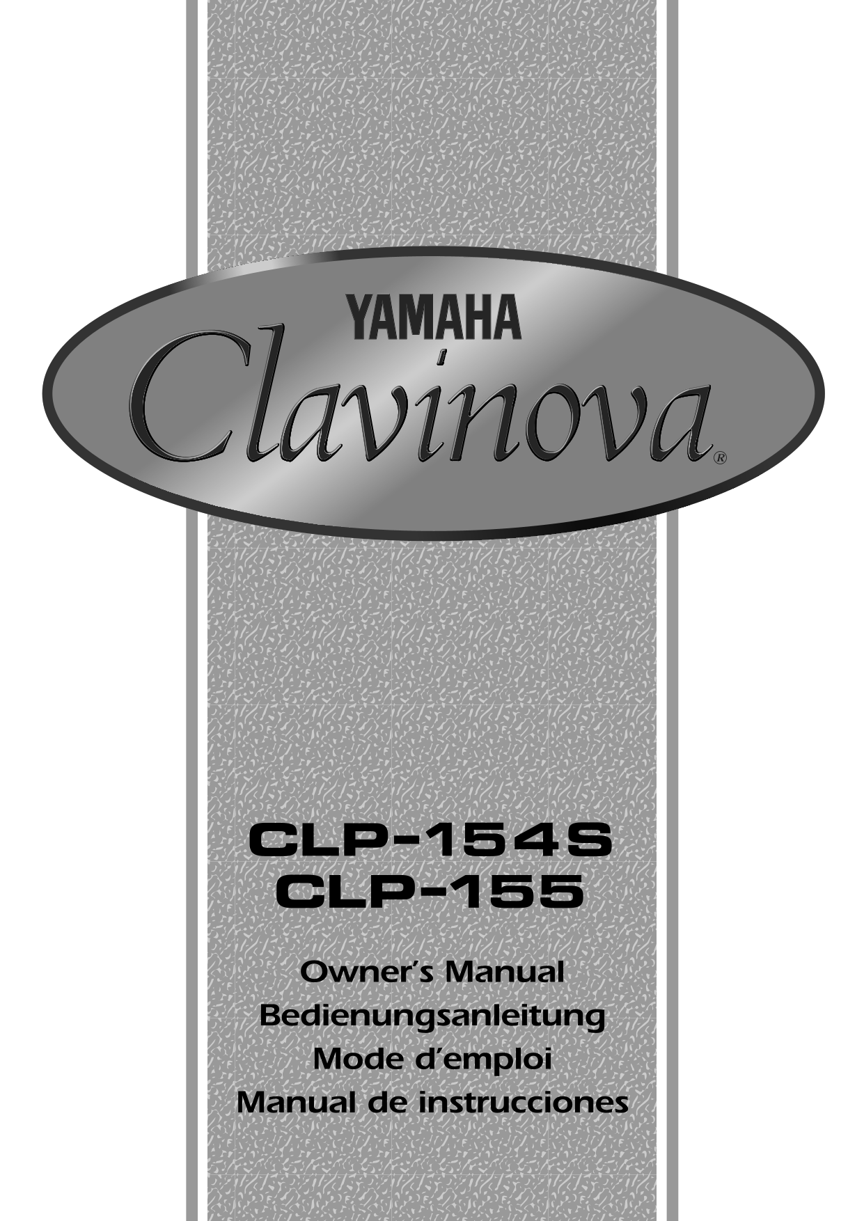 Yamaha CLP-154S & CLP-155 Digital Piano Owner's/ User Manual (Pages: 35)