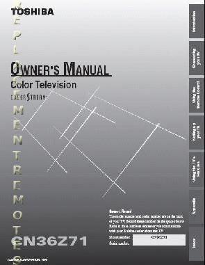 Toshiba CT9953 TV Operating Manual