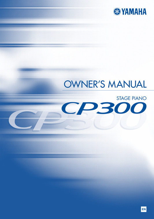 Yamaha CP300 Stage Piano Owner/ User Manual (Pages: 146)