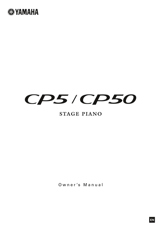 Yamaha CP5 & CP50 Stage Piano Owner/ User Manual (Pages: 68)