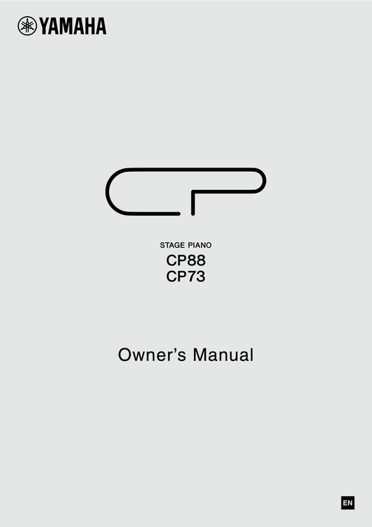 Yamaha CP73 & CP88 Synthesizer Stage Piano Owner's/ User Manual (Pages:60)