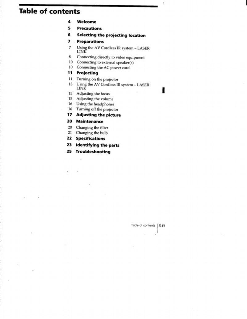 Sony CPJA300OM TV Operating Manual