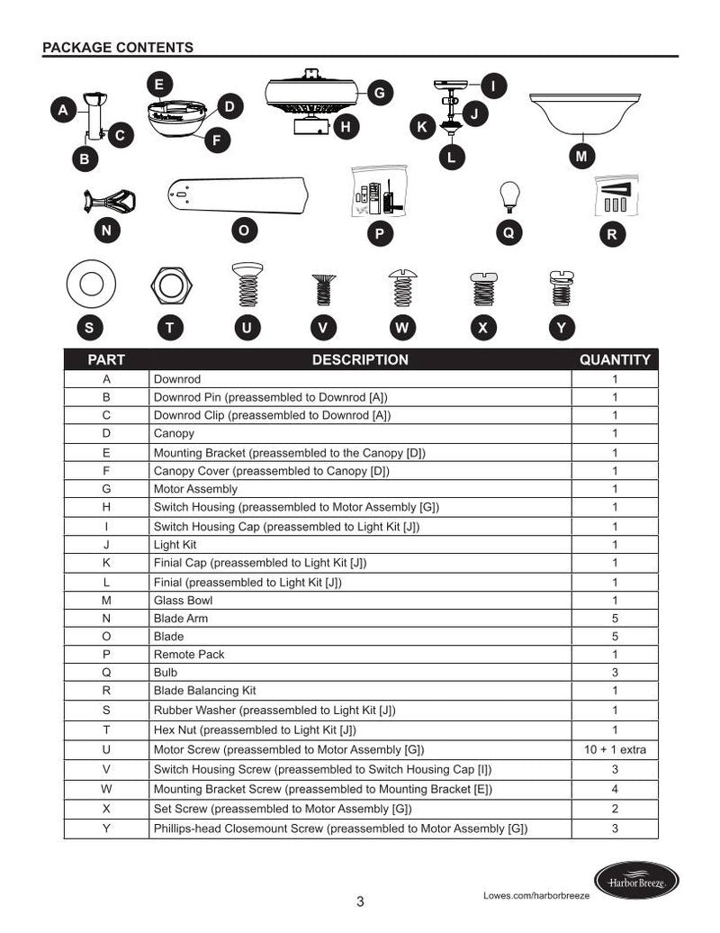 Hampton Bay CROSSWINDS II CEILING FANom Ceiling Fan Operating Manual