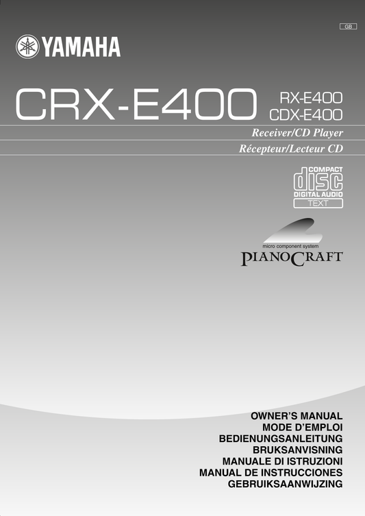 Yamaha CRX-E400 CD Player Owner's/ User Manual (Pages: 32)