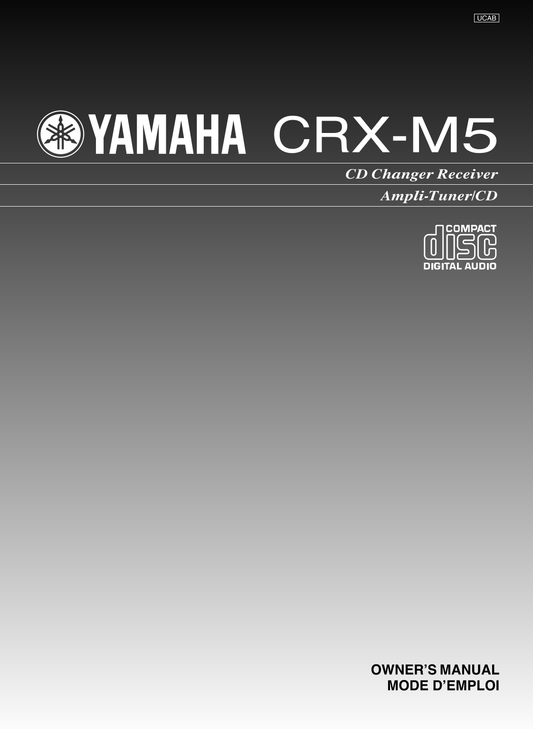 Yamaha CRX-M5 CD Player Owner's/ User Manual (Pages: 35)