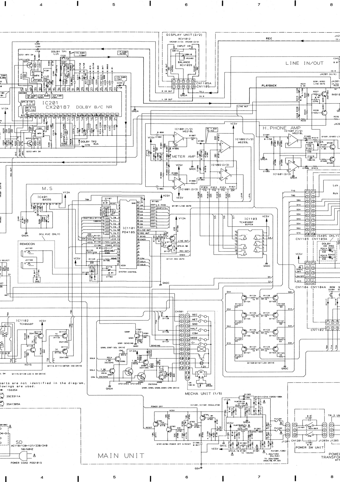 Pioneer CT-225, CT-225S, CT-S305 & CT-S405 Stereo Cassette Tape Deck Service Manual (Pages: 34)
