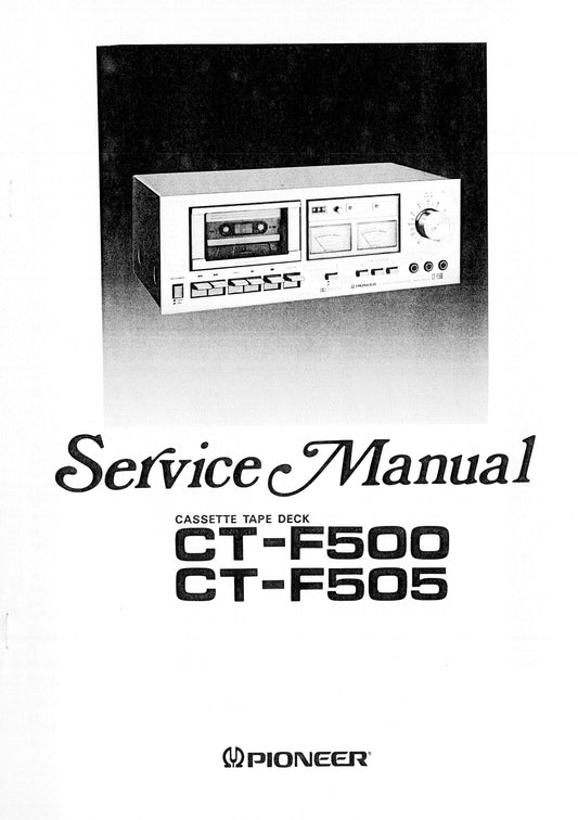 Pioneer CT-F500 & CT-F505 Cassette Tape Deck Service Manual (Pages: 47)