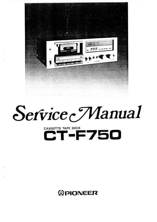 Pioneer CT-F750 Stereo Cassette Deck Service Manual (Pages: 56)