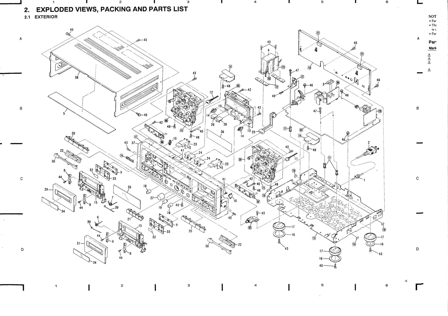Pioneer CT-W51, CT-W950R & CT-W960R Stereo Cassette Tape Deck Service Manual (Pages: 41)