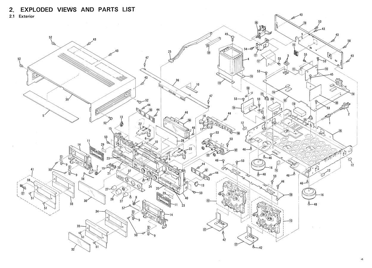 Pioneer CT-W910R Stereo Cassette Tape Deck Service Manual (Pages: 35)