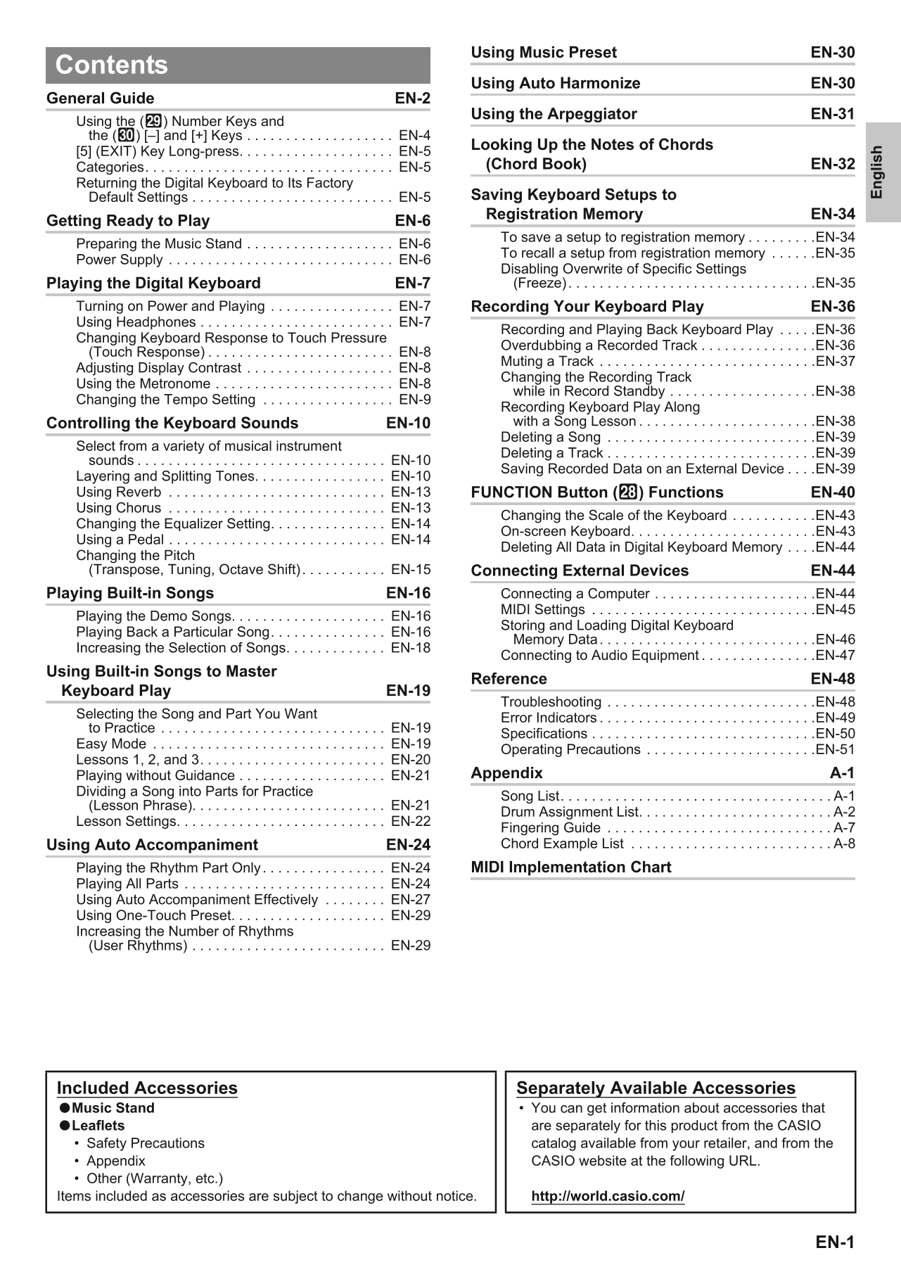 Casio CT-X700 Keyboard Piano Owner's/ User Manual (Pages: 64)