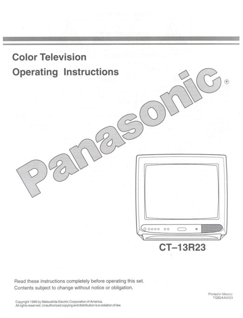 Panasonic CT13R23 TV Operating Manual