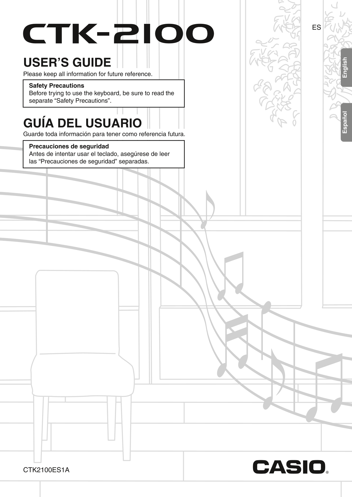 Casio CTK-2100 Keyboard Piano Owner's/ User Manual (Pages: 46)